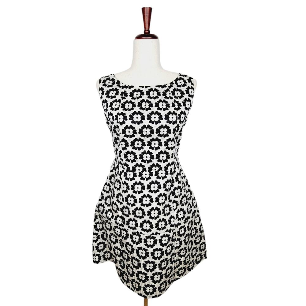 Quan Collection by Anna Quan Silk Wool Daisies Sleeveless Sundress Dress Size M